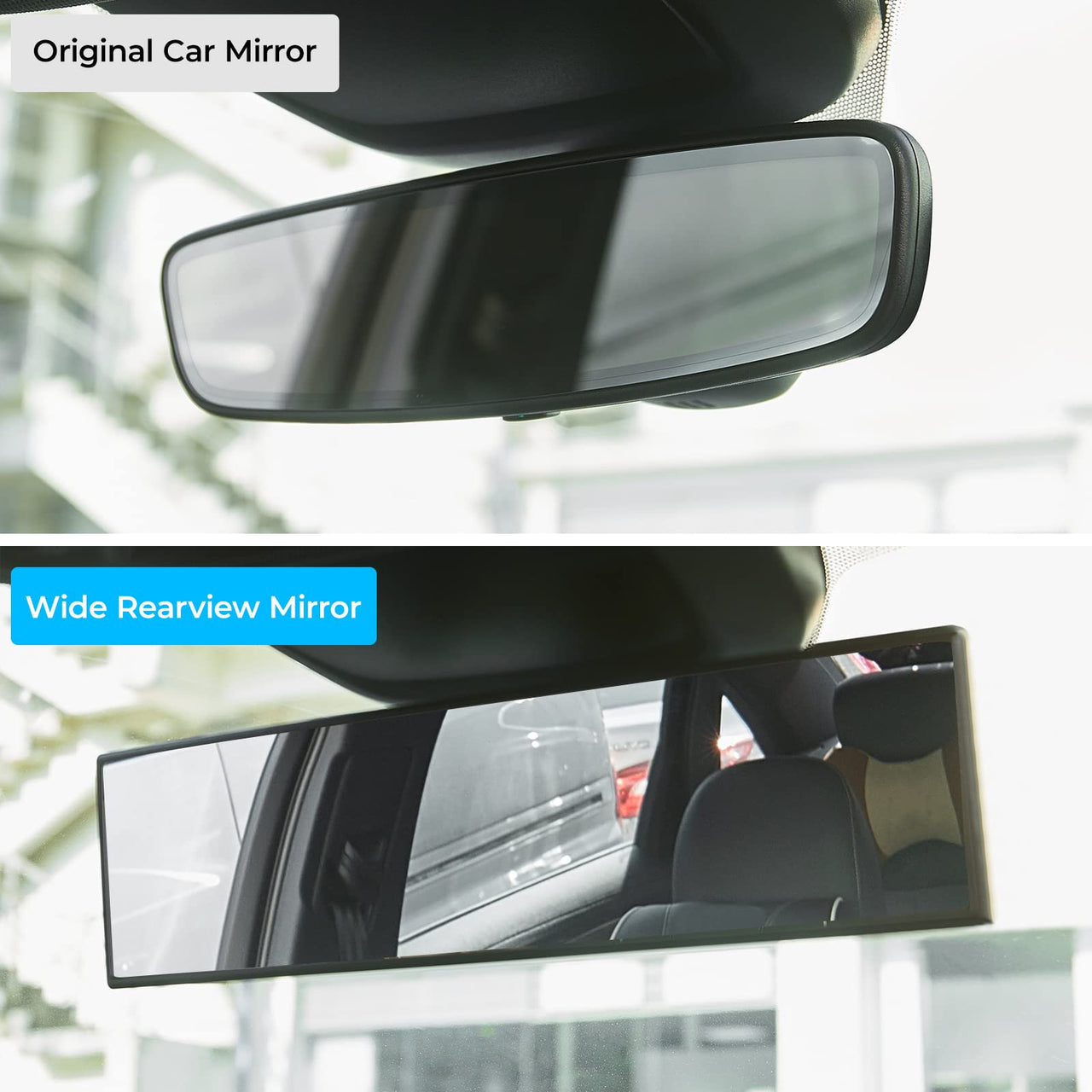 JOYTUTUS Bling Car Rear View Mirror