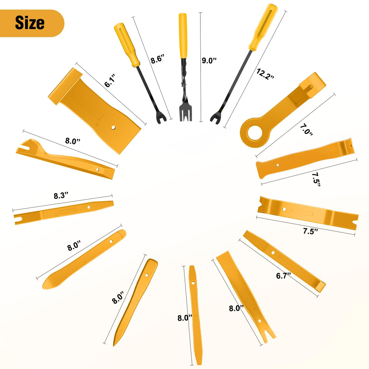 GOOACC - GRC-33 240PCS Bumper Retainer Clips