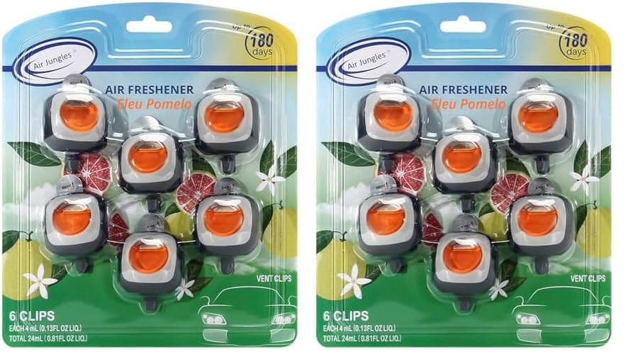 Air Jungles Green Tea Scent Car Air Freshener Clip