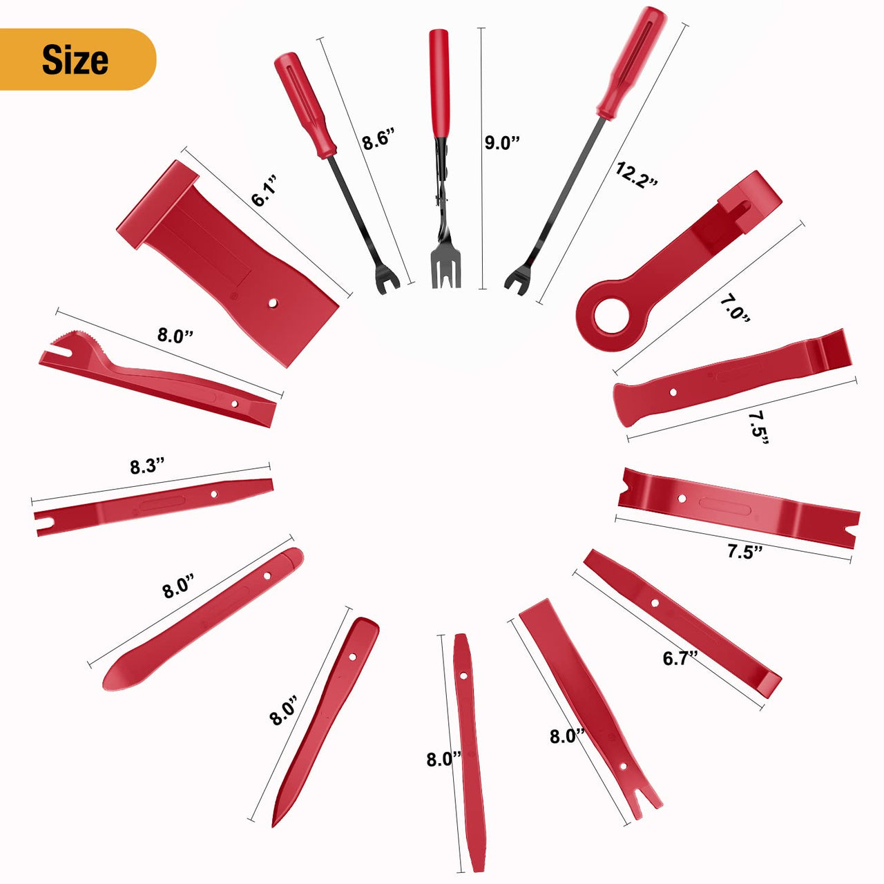 GOOACC - GRC-33 240PCS Bumper Retainer Clips