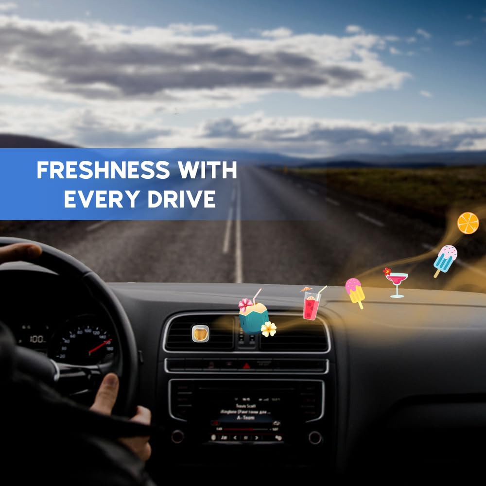 Air Jungles Green Tea Scent Car Air Freshener Clip