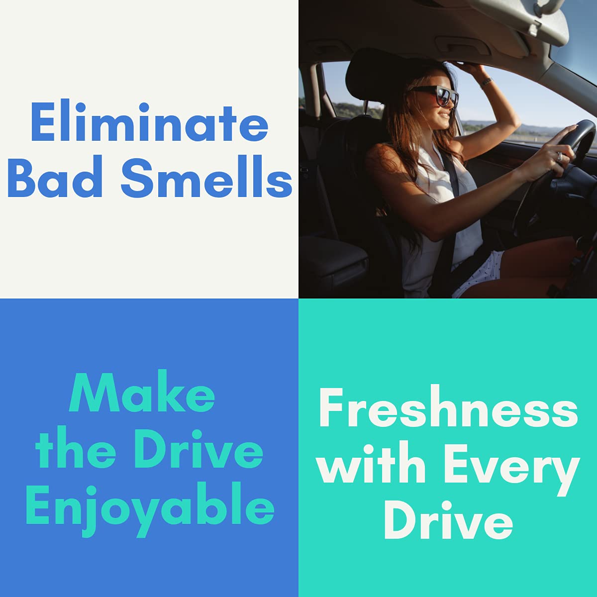 Air Jungles Green Tea Scent Car Air Freshener Clip