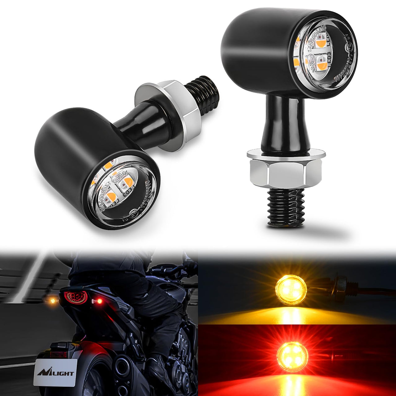Nilight Trailer Tail Light Bar with 3-in-1 Running Stop Turn Signals Brake Lights