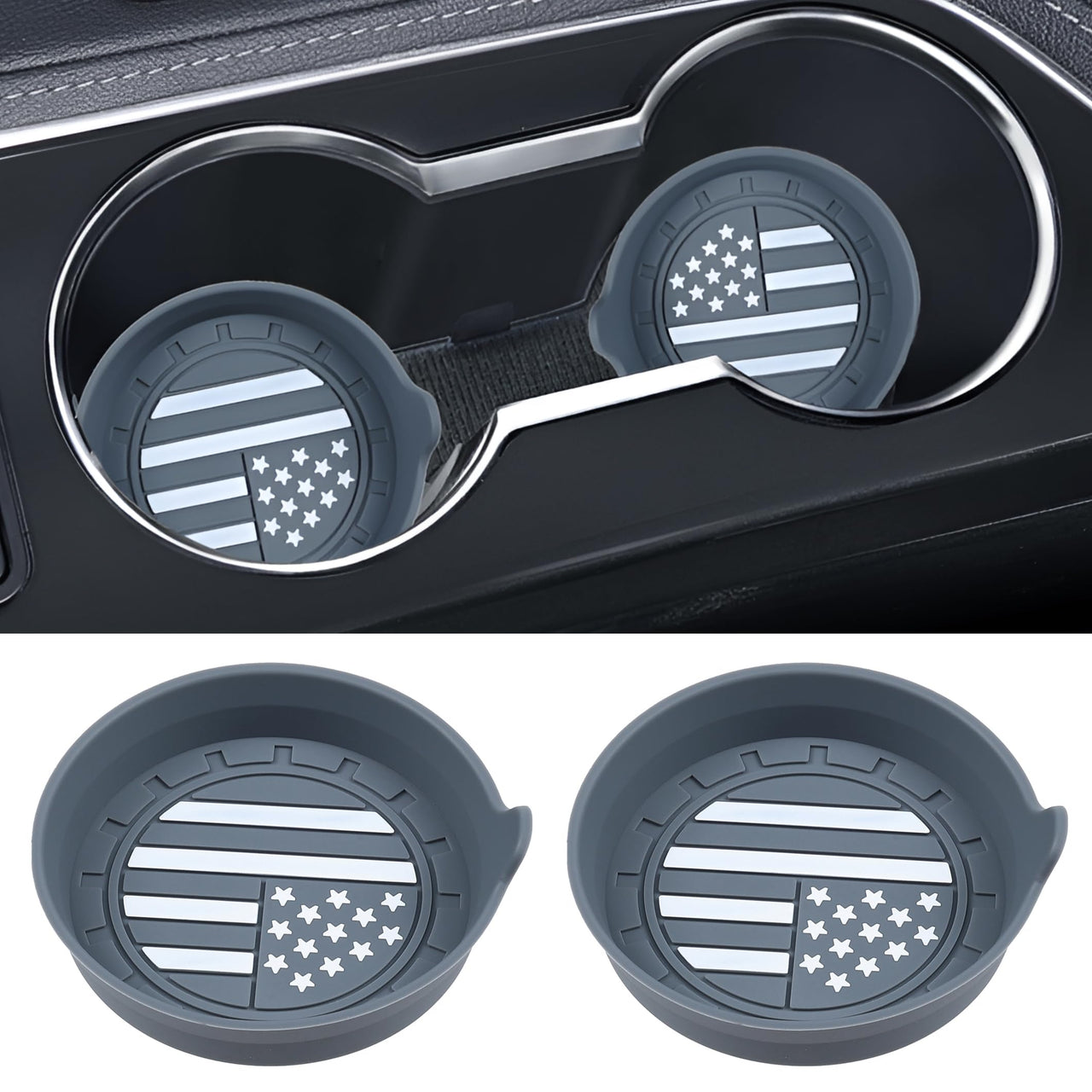 Amooca Car Cup Coaster Universal Non-Slip Cup Holders