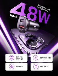 Thumbnail for LISEN 54W Car Phone Charger USB C, Cigarette Lighter Adapter