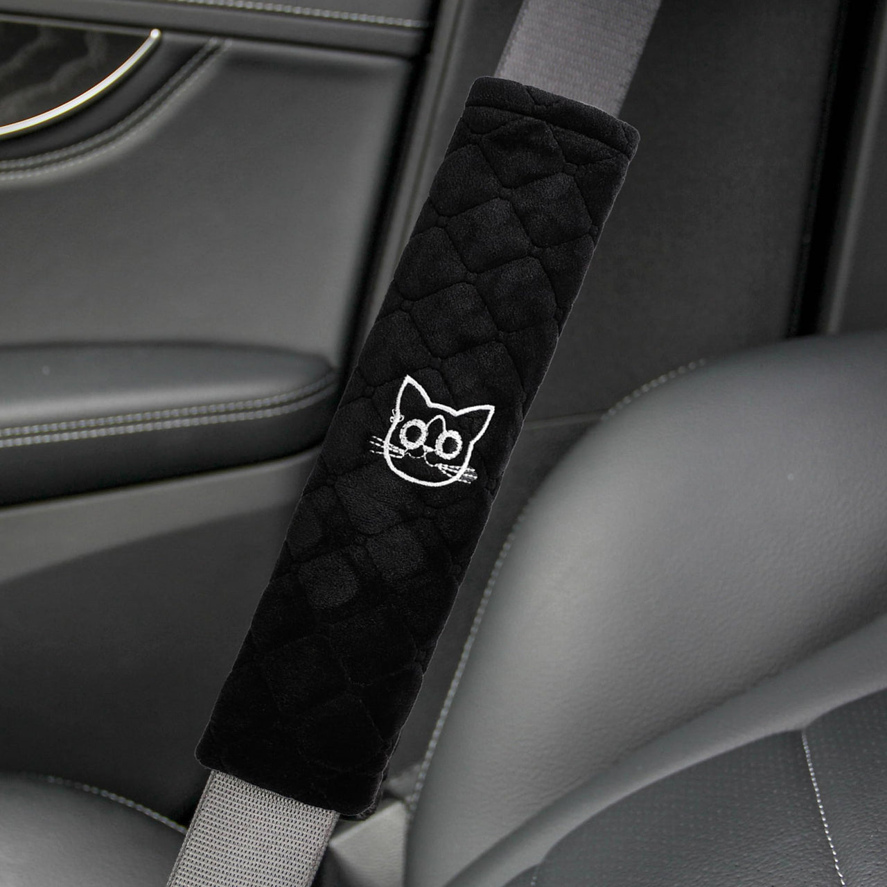 Amooca Soft Auto Seat Belt Cover Seatbelt Shoulder Pad Cushions