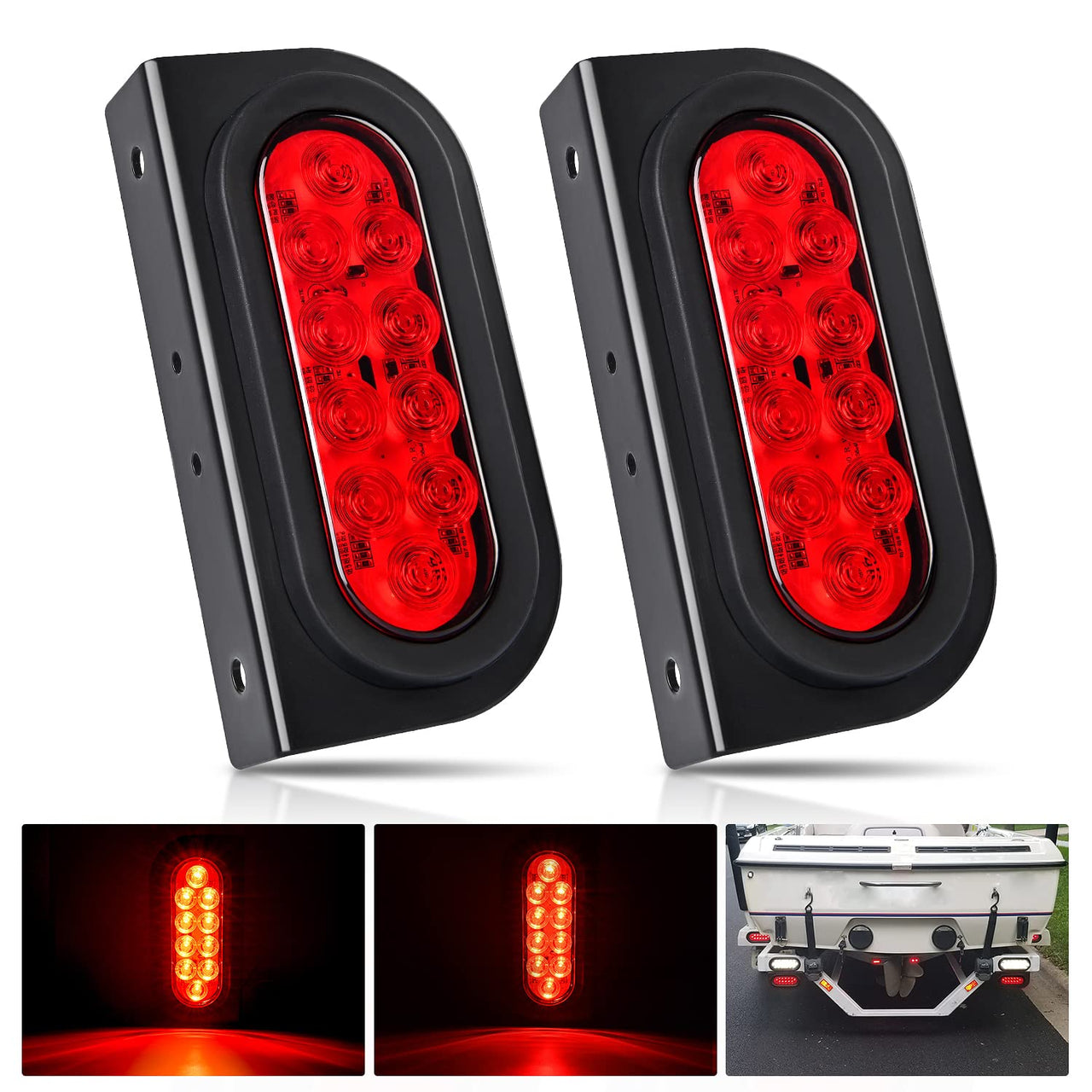 Nilight Trailer Tail Light Bar with 3-in-1 Running Stop Turn Signals Brake Lights