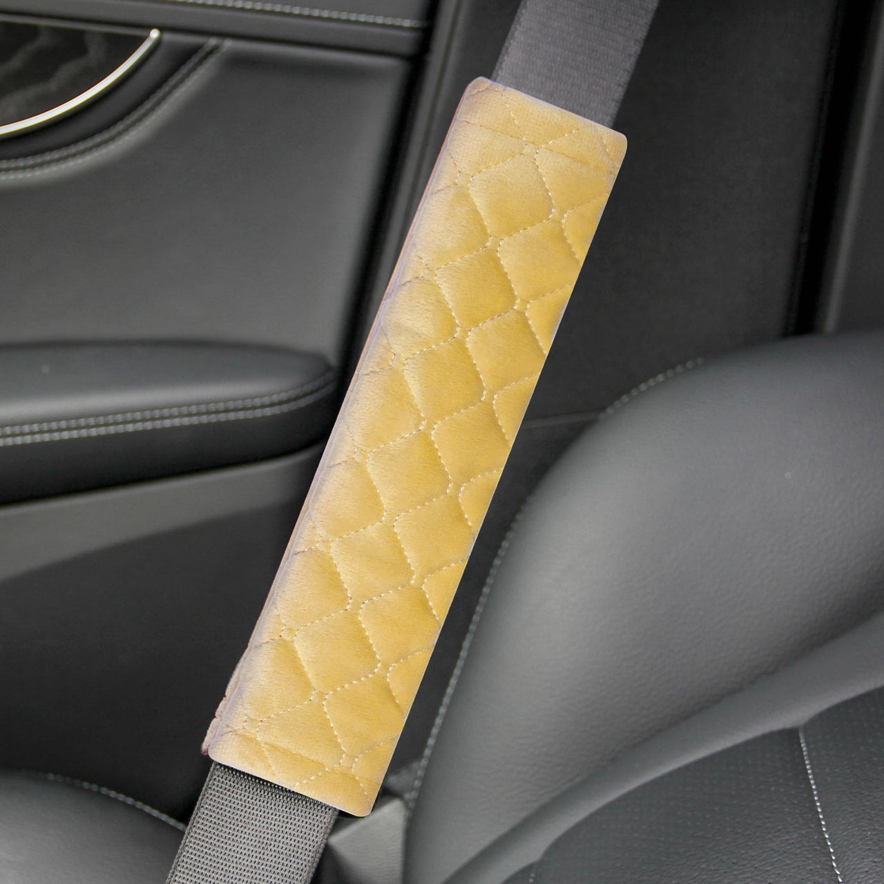 Amooca Soft Auto Seat Belt Cover Seatbelt Shoulder Pad Cushions