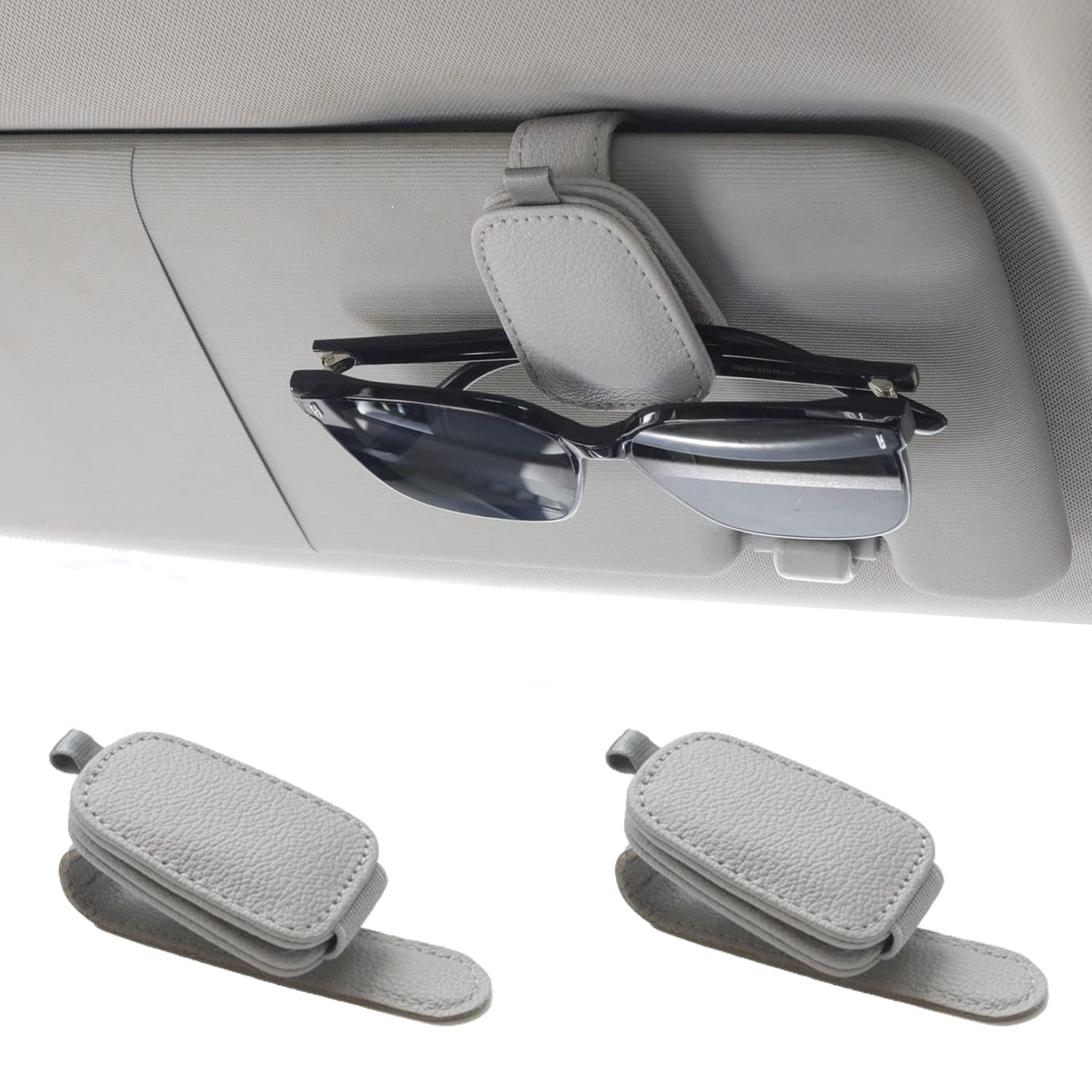 Yuoyar 4 Packs Sunglasses Holders for Car