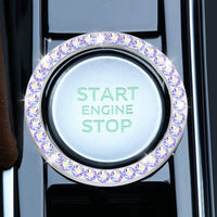 Thumbnail for LivTee 2 PCS Crystal Double Rhinestone Car Engine Start Stop Decoration Ring