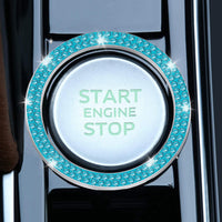 Thumbnail for LivTee 2 PCS Crystal Double Rhinestone Car Engine Start Stop Decoration Ring