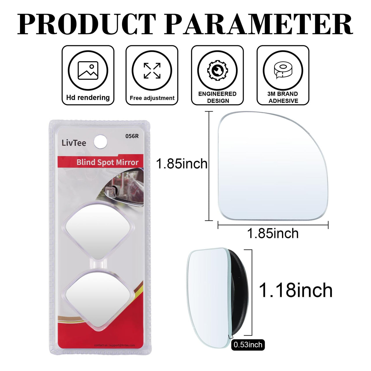 LivTee Blind Spot Mirror