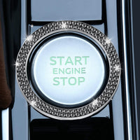 Thumbnail for LivTee 2 PCS Crystal Double Rhinestone Car Engine Start Stop Decoration Ring