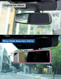 Thumbnail for JOYTUTUS Bling Car Rear View Mirror