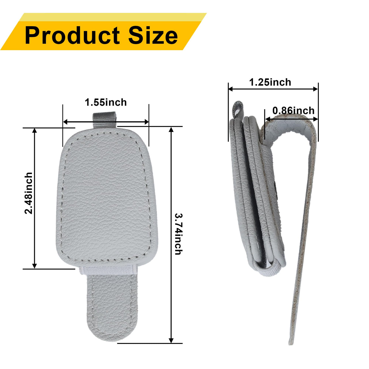 Yuoyar 4 Packs Sunglasses Holders for Car