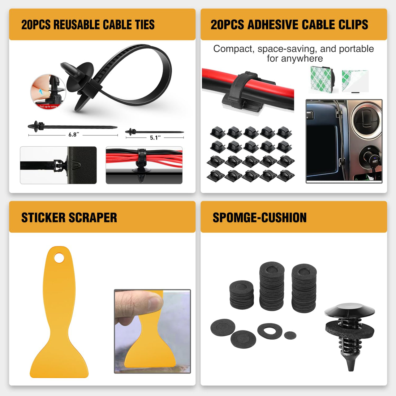 GOOACC - GRC-33 240PCS Bumper Retainer Clips