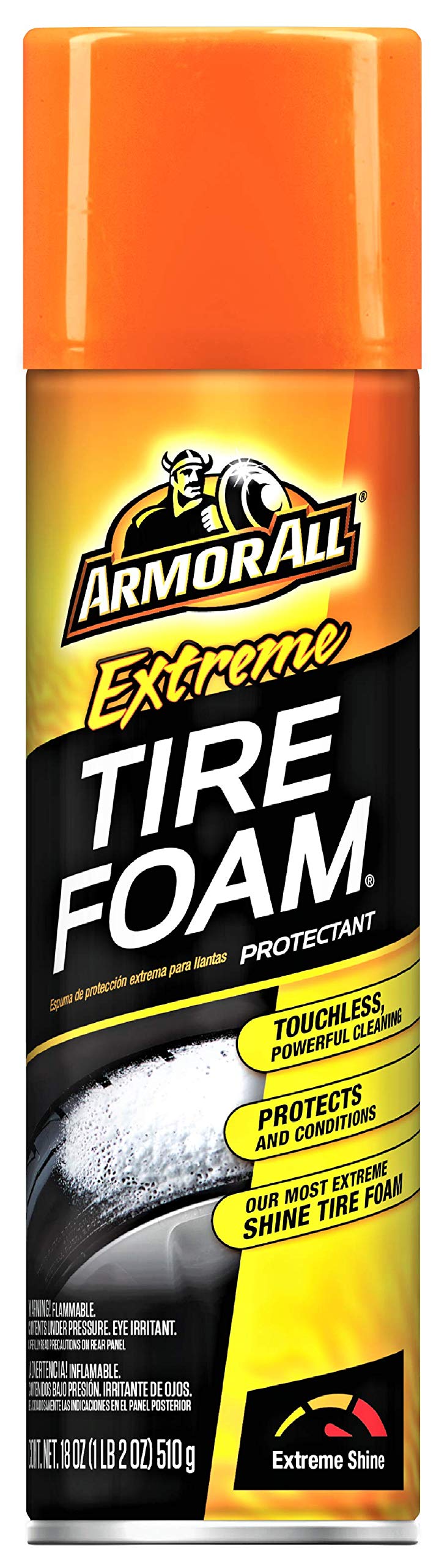 Armor All Tire Foam, Tire Cleaner Spray for Cars