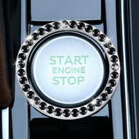 Thumbnail for LivTee 2 PCS Crystal Double Rhinestone Car Engine Start Stop Decoration Ring