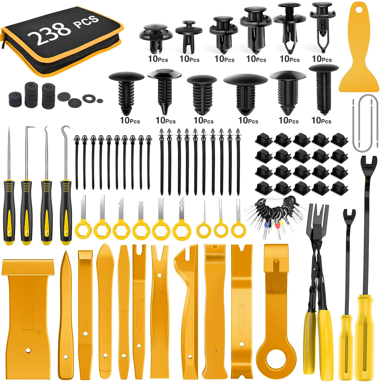 GOOACC - GRC-33 240PCS Bumper Retainer Clips