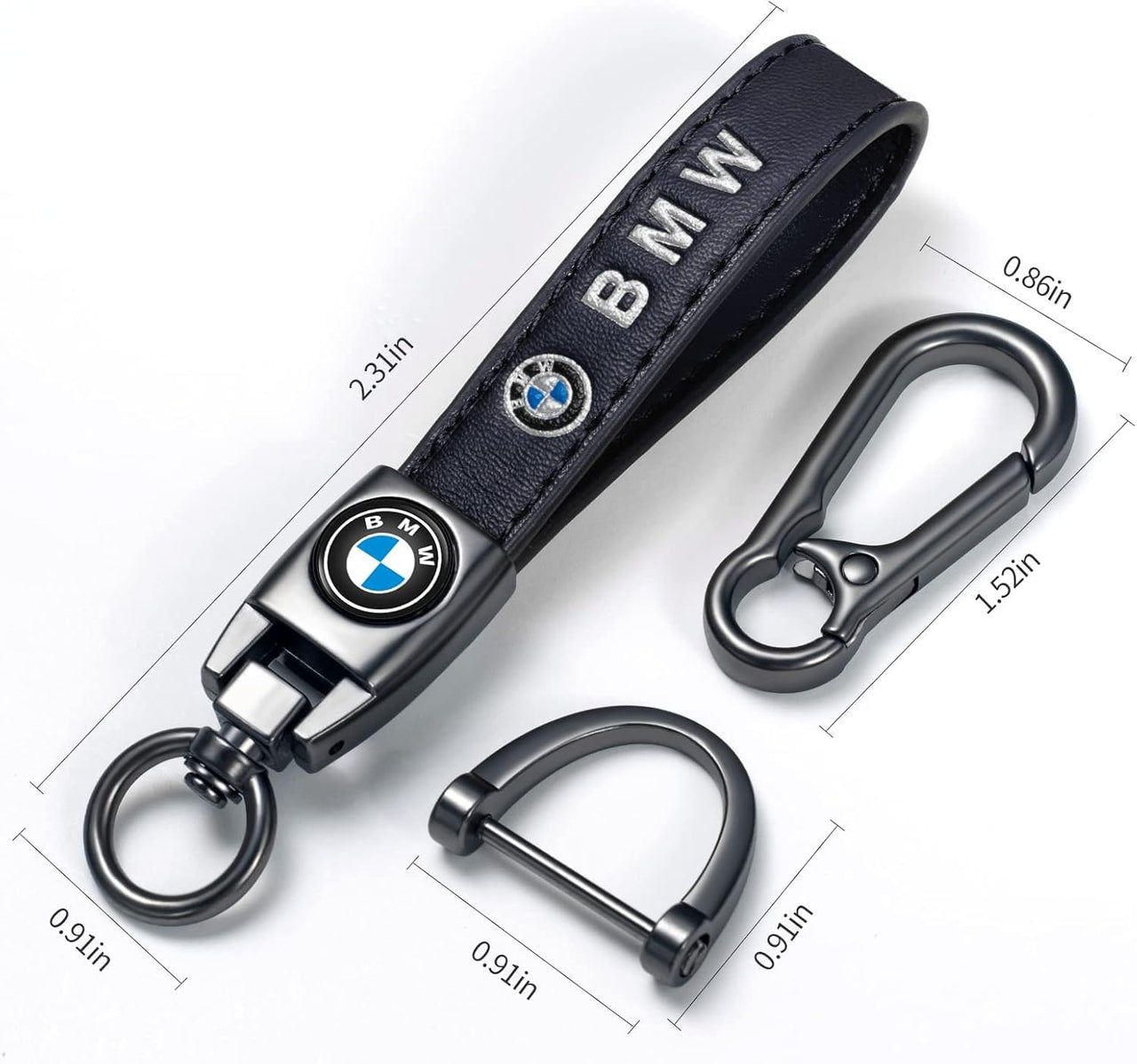 Genuine Leather Key Chain Set for Chevy