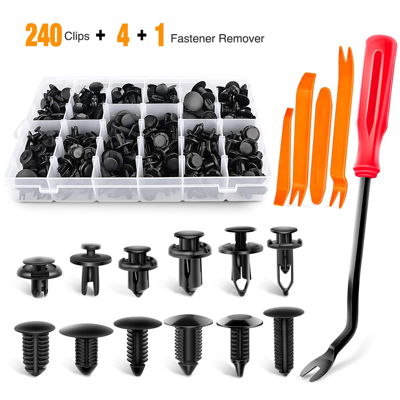 GOOACC - GRC-33 240PCS Bumper Retainer Clips