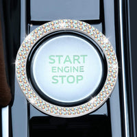 Thumbnail for LivTee 2 PCS Crystal Double Rhinestone Car Engine Start Stop Decoration Ring