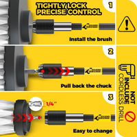 Thumbnail for Holikme 6Pack Drill Brush Power Scrubber