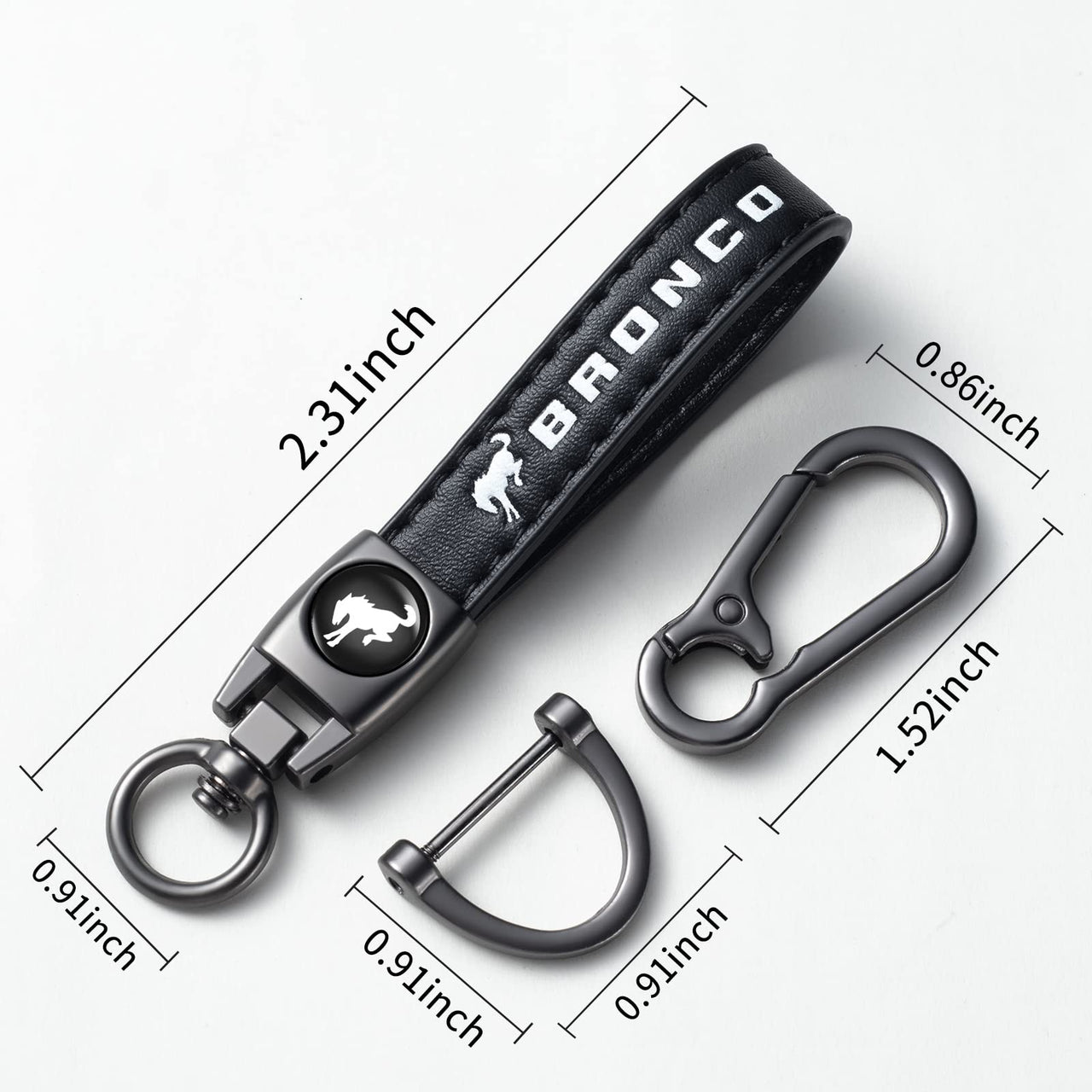 Genuine Leather Key Chain Set for Chevy