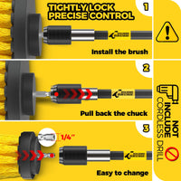 Thumbnail for Holikme 6Pack Drill Brush Power Scrubber