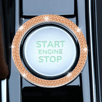 Thumbnail for LivTee 2 PCS Crystal Double Rhinestone Car Engine Start Stop Decoration Ring