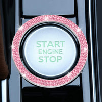 Thumbnail for LivTee 2 PCS Crystal Double Rhinestone Car Engine Start Stop Decoration Ring