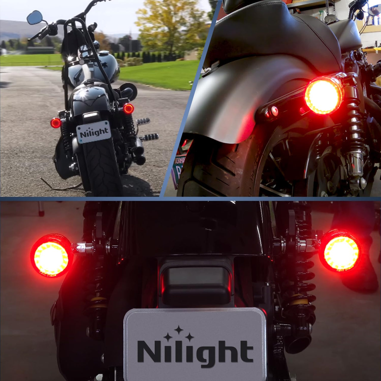 Nilight Trailer Tail Light Bar with 3-in-1 Running Stop Turn Signals Brake Lights