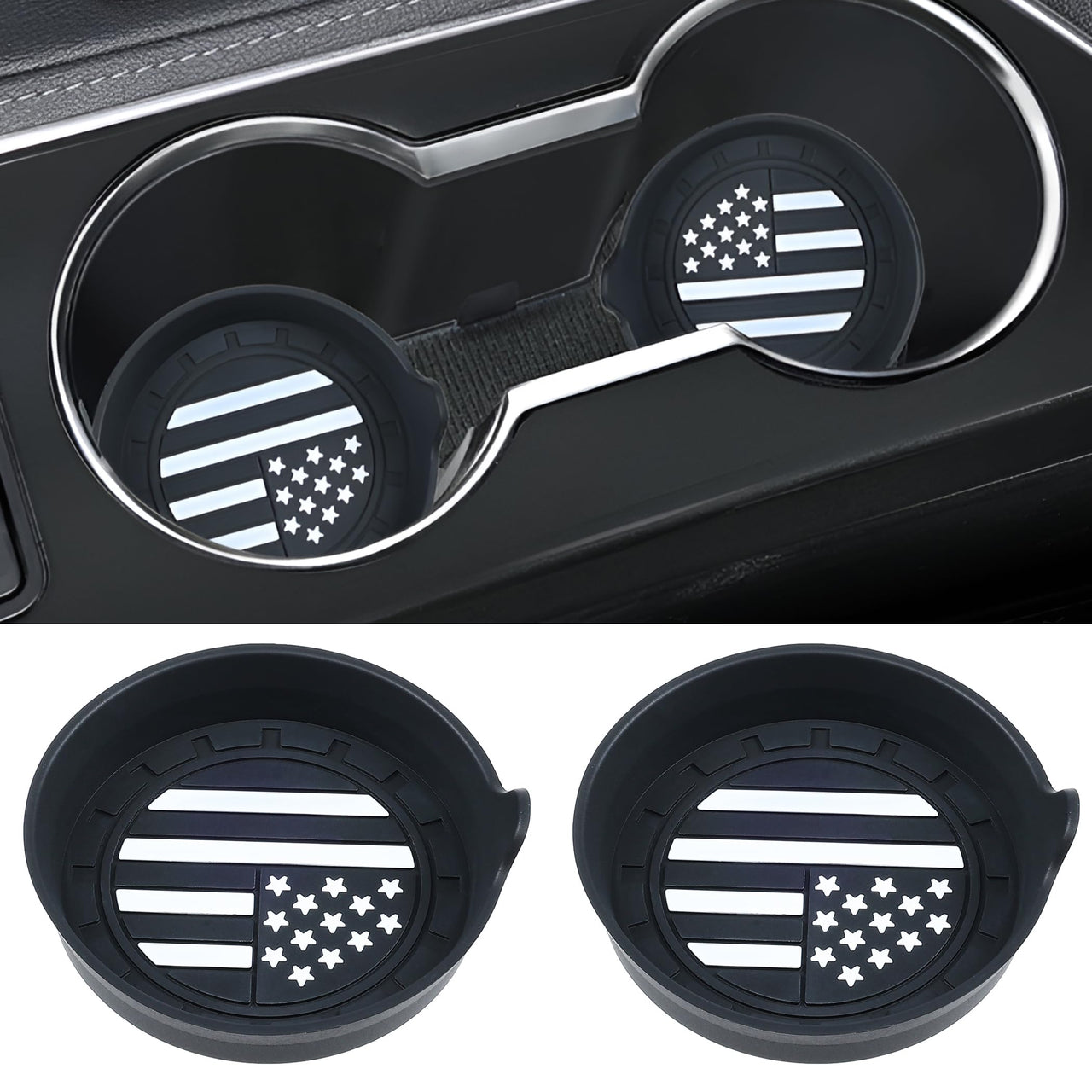 Amooca Car Cup Coaster Universal Non-Slip Cup Holders