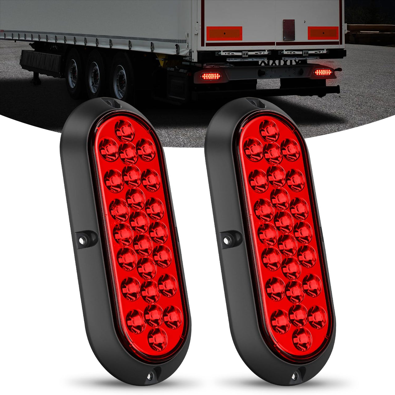 Nilight Trailer Tail Light Bar with 3-in-1 Running Stop Turn Signals Brake Lights
