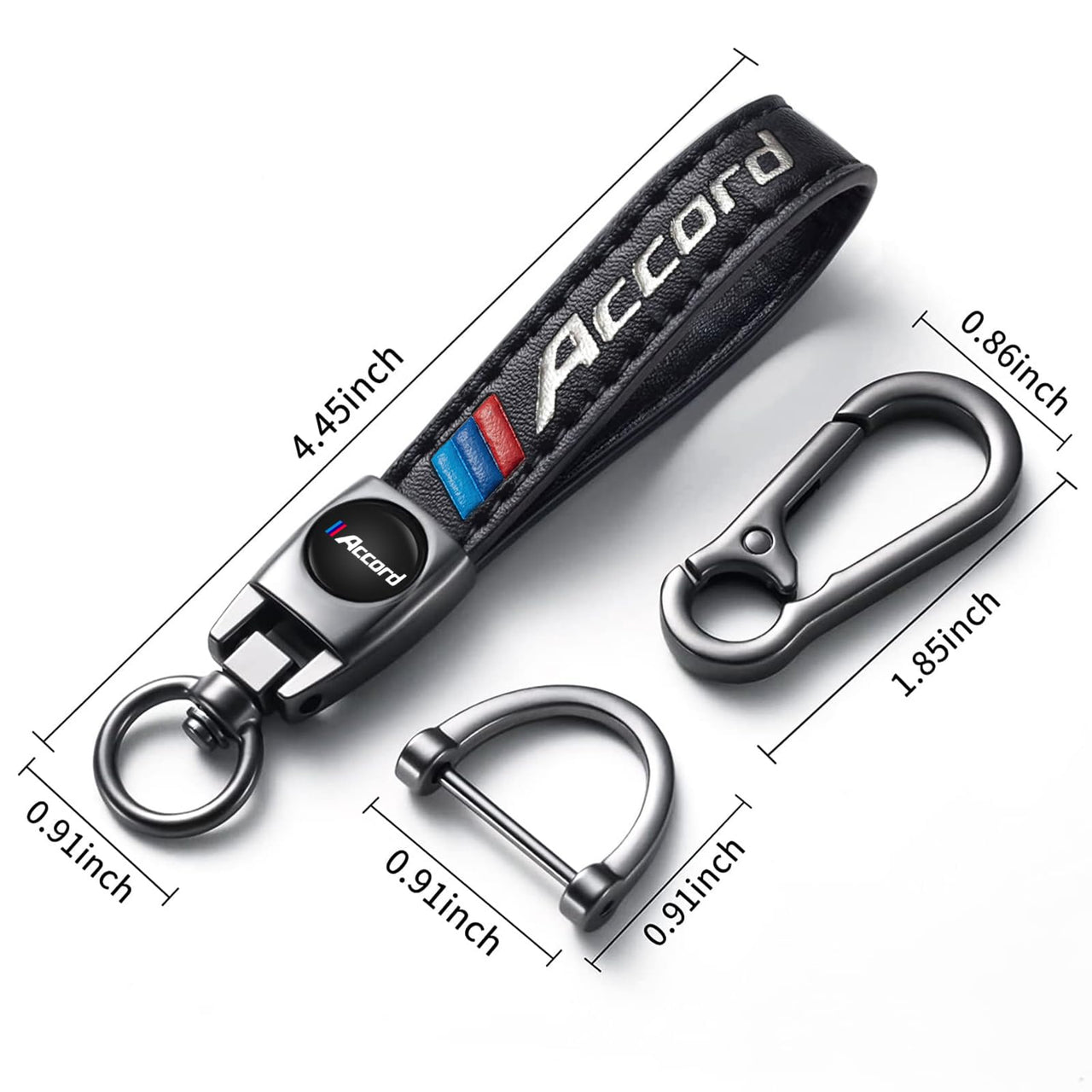 Genuine Leather Key Chain Set for Chevy