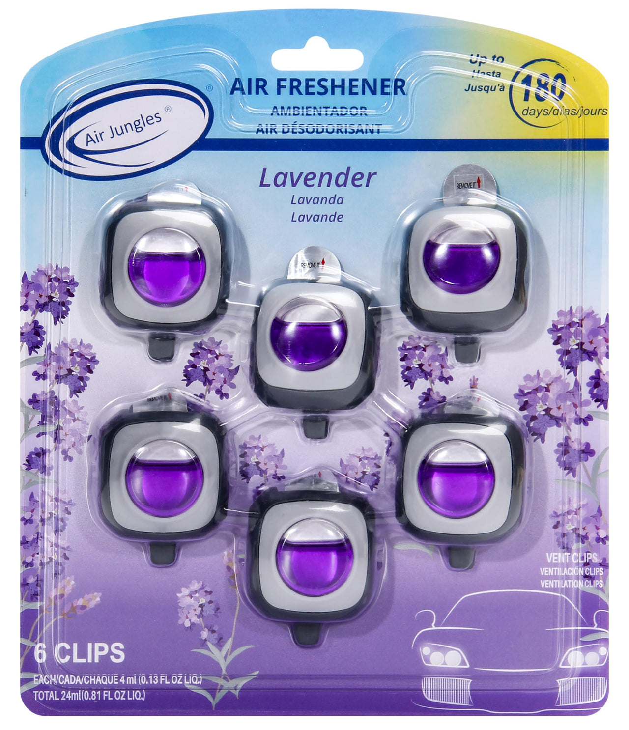 Air Jungles Green Tea Scent Car Air Freshener Clip