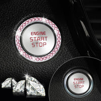 Thumbnail for LivTee 2 PCS Crystal Double Rhinestone Car Engine Start Stop Decoration Ring