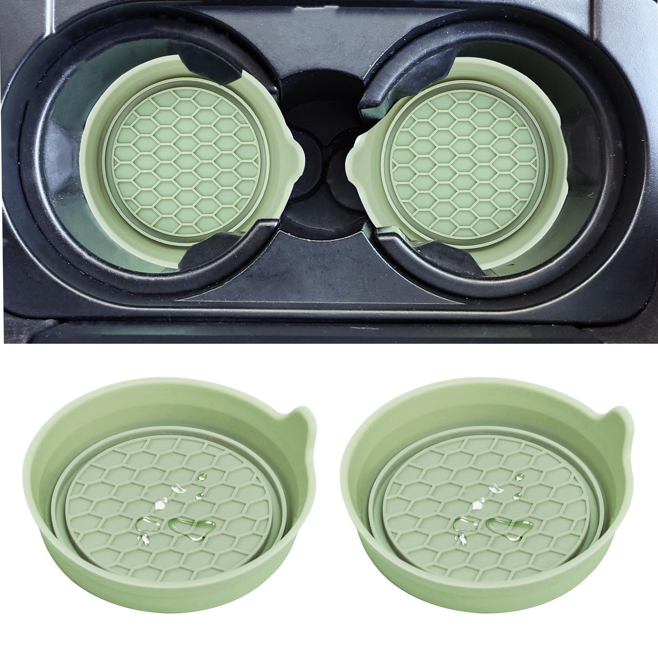 Amooca Car Cup Coaster Universal Non-Slip Cup Holders