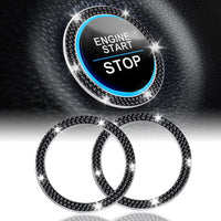 Thumbnail for LivTee 2 PCS Crystal Double Rhinestone Car Engine Start Stop Decoration Ring