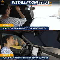 Thumbnail for EcoNour Car Windshield Sunshade |UV Reflective Windshield Cover Sun Shade