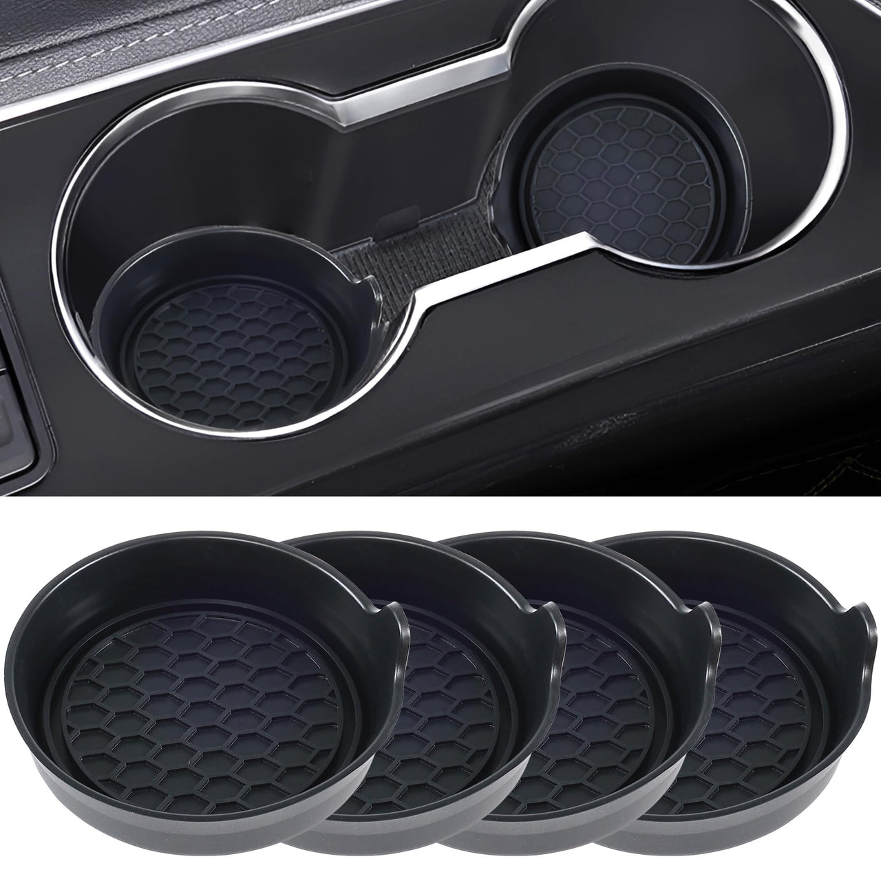 Amooca Car Cup Coaster Universal Non-Slip Cup Holders