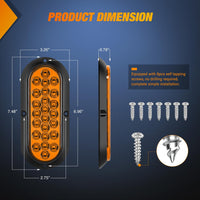 Thumbnail for Nilight Trailer Tail Light Bar with 3-in-1 Running Stop Turn Signals Brake Lights