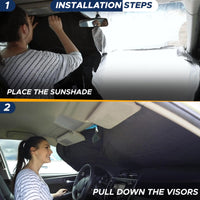 Thumbnail for EcoNour Car Windshield Sunshade |UV Reflective Windshield Cover Sun Shade