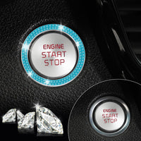 Thumbnail for LivTee 2 PCS Crystal Double Rhinestone Car Engine Start Stop Decoration Ring