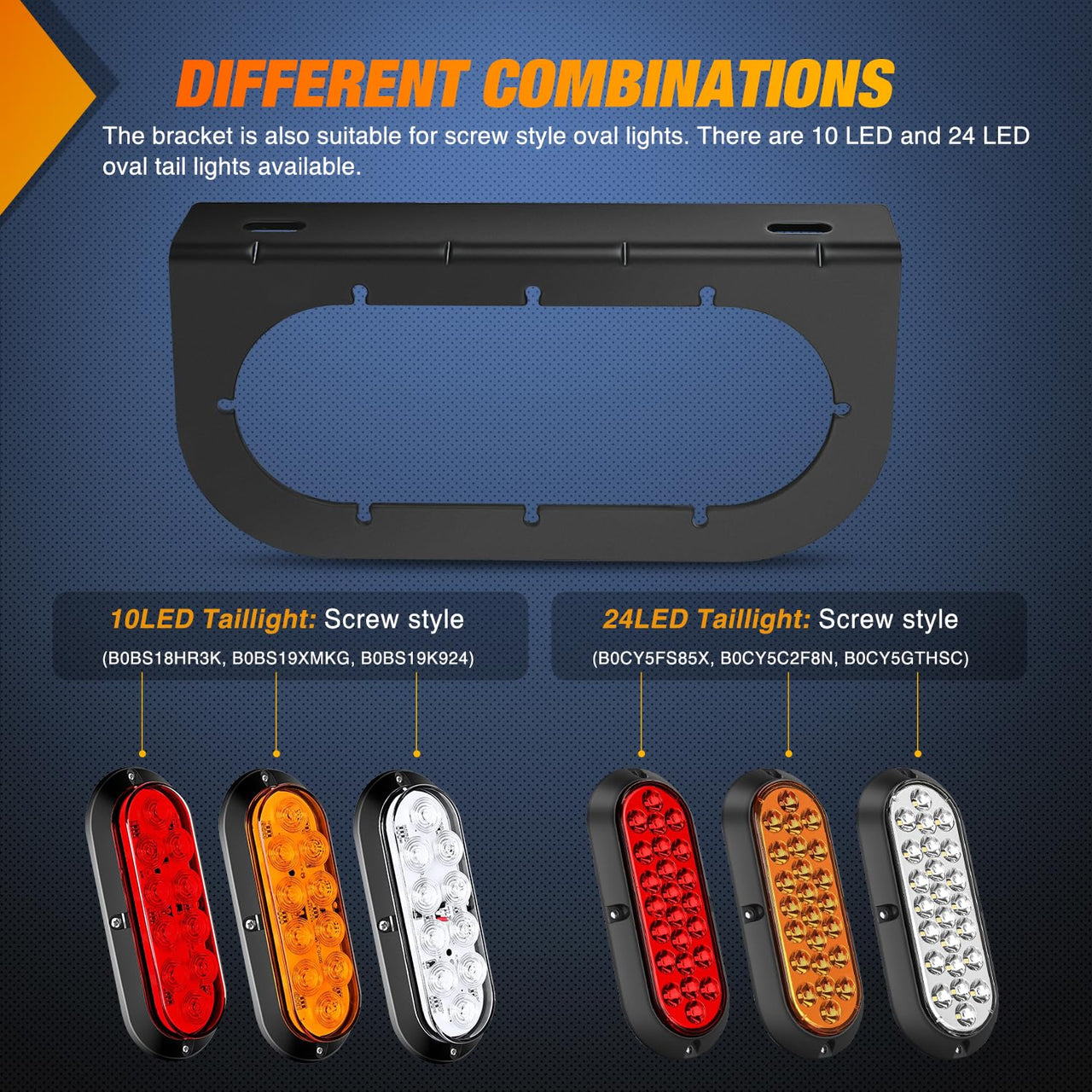 Nilight Trailer Tail Light Bar with 3-in-1 Running Stop Turn Signals Brake Lights