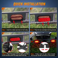 Thumbnail for Nilight Trailer Tail Light Bar with 3-in-1 Running Stop Turn Signals Brake Lights