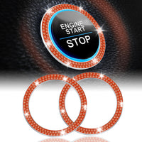 Thumbnail for LivTee 2 PCS Crystal Double Rhinestone Car Engine Start Stop Decoration Ring