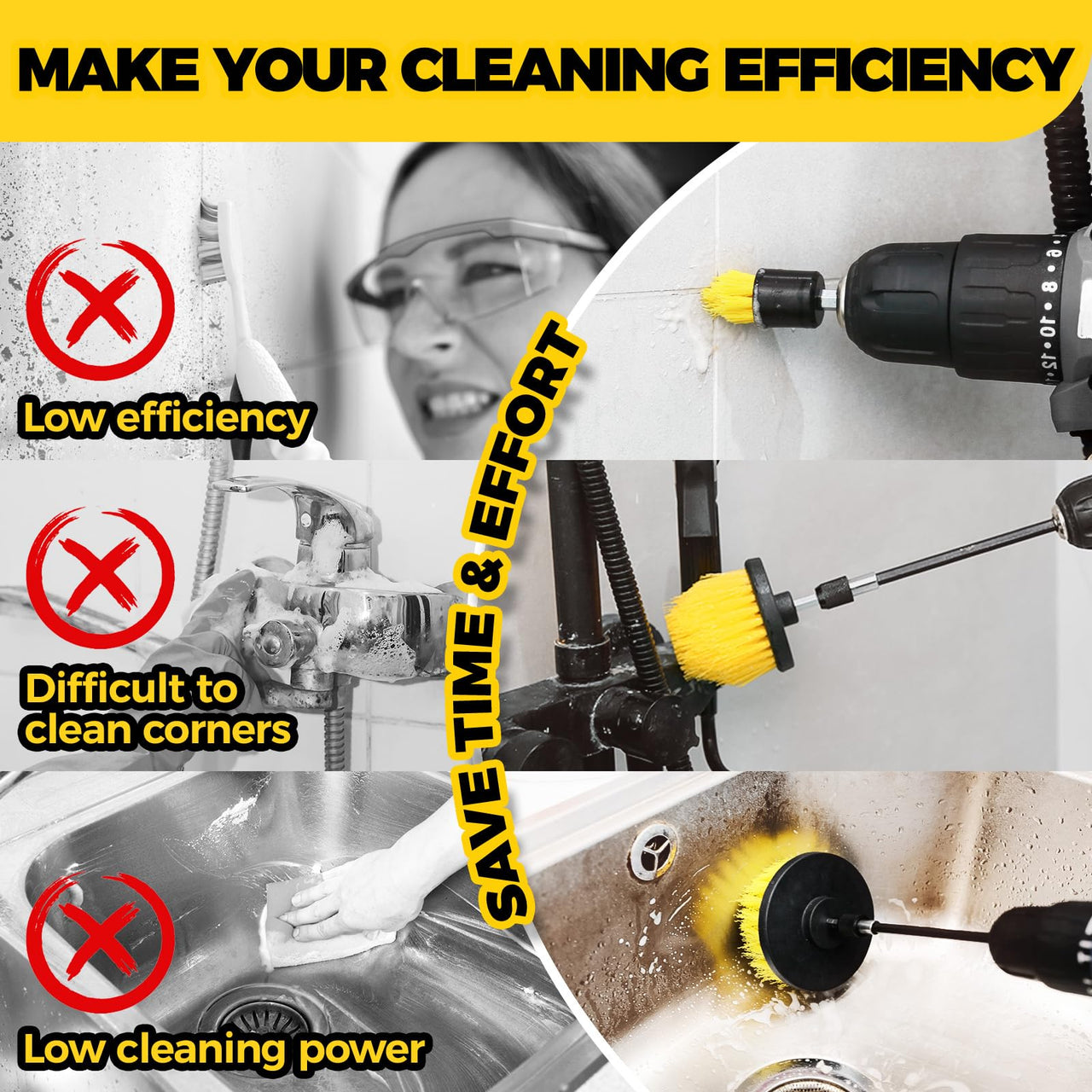 Holikme 6Pack Drill Brush Power Scrubber