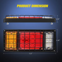 Thumbnail for Nilight Trailer Tail Light Bar with 3-in-1 Running Stop Turn Signals Brake Lights