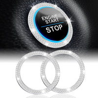 Thumbnail for LivTee 2 PCS Crystal Double Rhinestone Car Engine Start Stop Decoration Ring